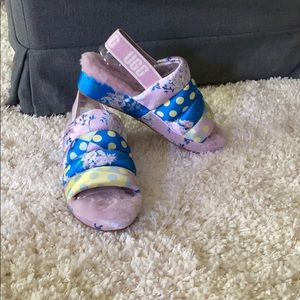 flower ugg slides